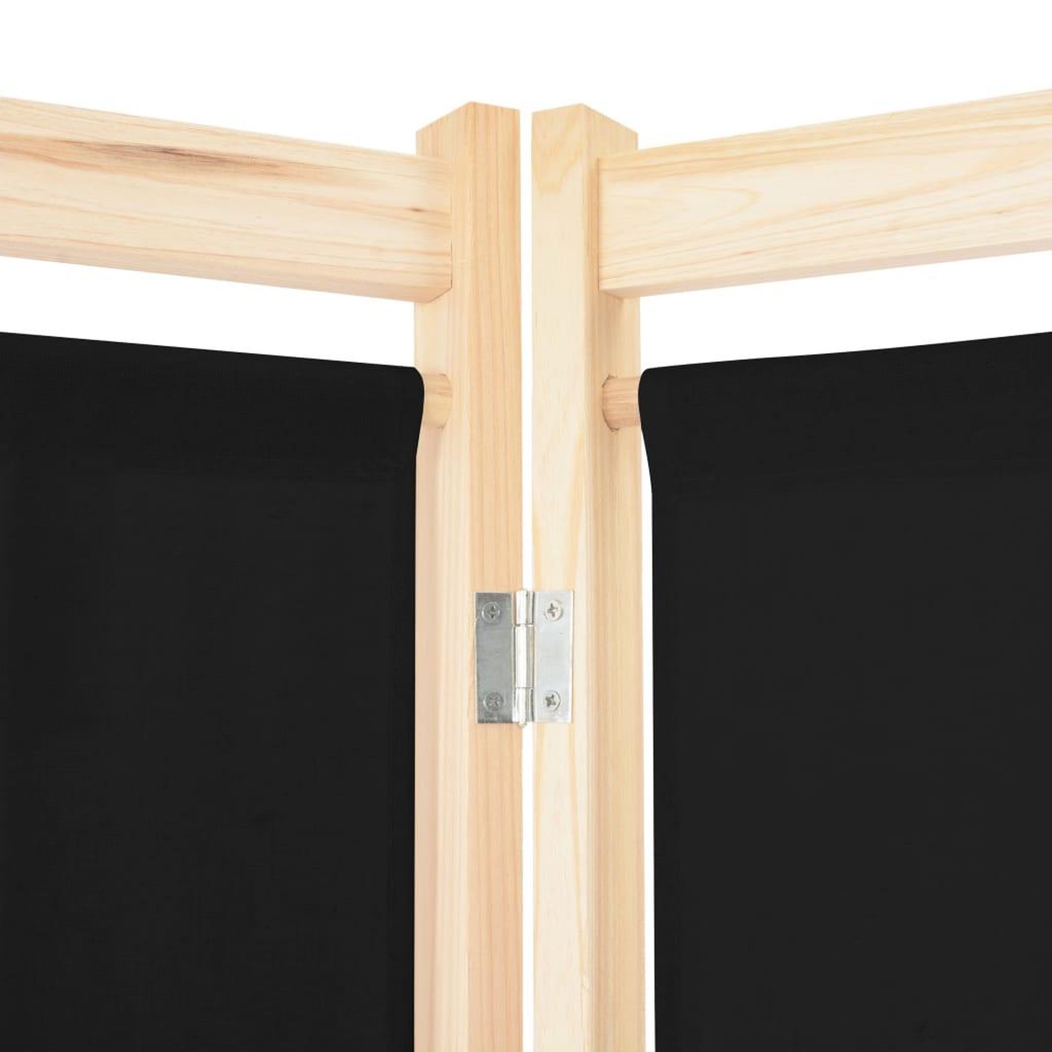 Voir la diapositive 5 : VIDAXL Cloison de separation 3 panneaux Noir 120x170x4 cm Tissu