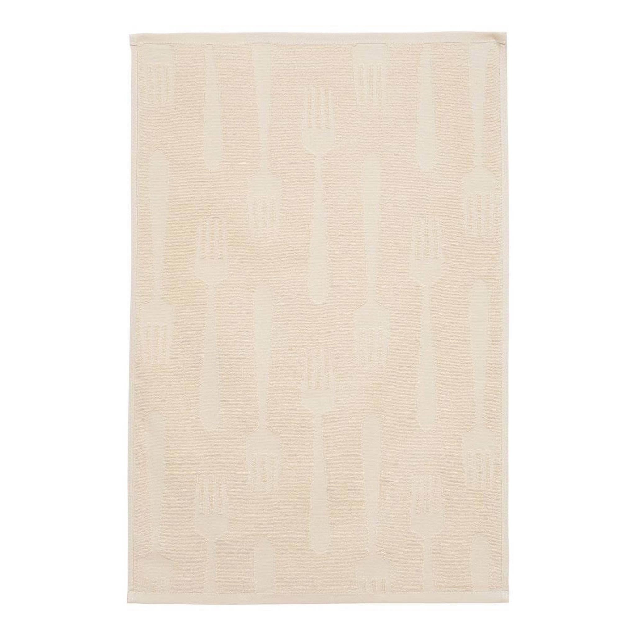 Voir la diapositive 2 : ATMOSPHERA Lot de 2 torchons de cuisine  terry  45x70cm beige