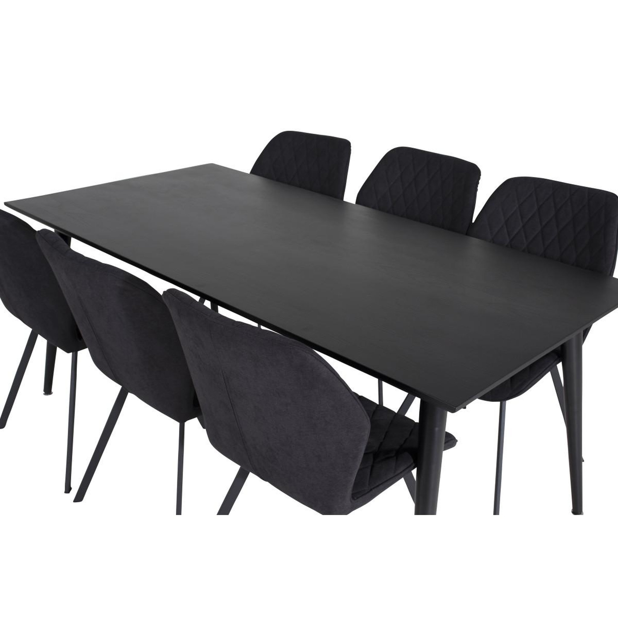 Voir la diapositive 5 : Paris Prix Ensemble table à manger & 6 chaises  dipp & gemma  180cm noir