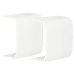 CENTRALE BRICO Lot de 2 jonctions blanc pour moulure, H. 2.6 x P.1.5 cm