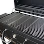 Voir la diapositive 5 : SWEEEK Barbecue Grill charbon de bois - Bernard XL Noir - Avec récupérateur de cendres. aérateurs. bac charbon ajustable et tablettes rabattables. L 160 x P 107.5 x H 141cm