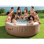 INTEX Spa gonflable PureSpa Sahara rond Bulles 8 places - Intex