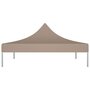 VIDAXL Toit de tente de reception 3x3 m Taupe 270 g/m^2