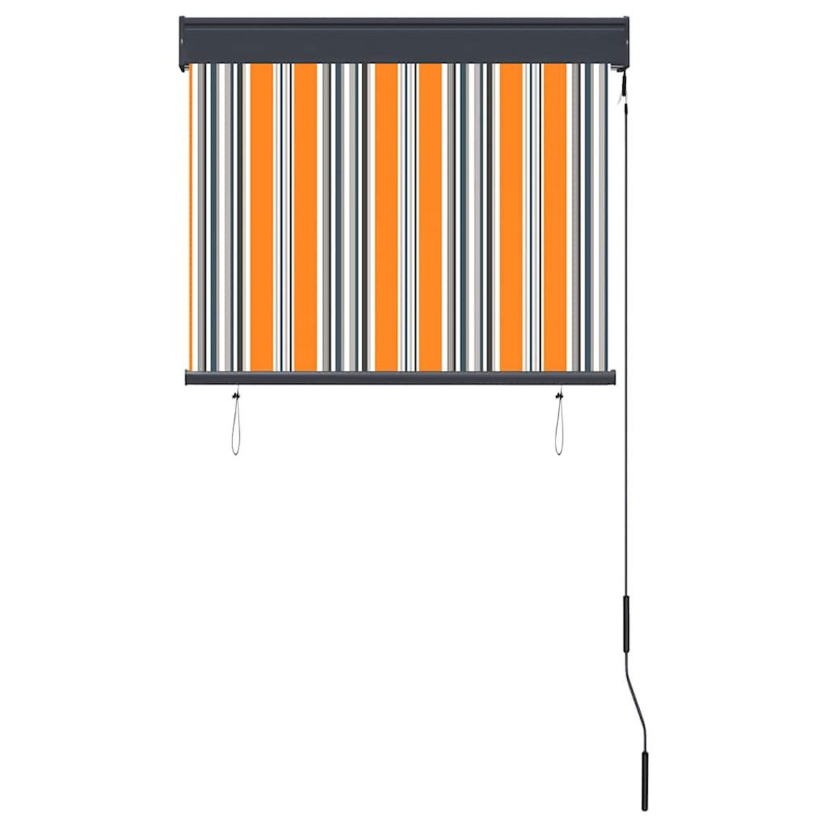 VIDAXL Store roulant d'exterieur 80x250 cm Jaune et bleu