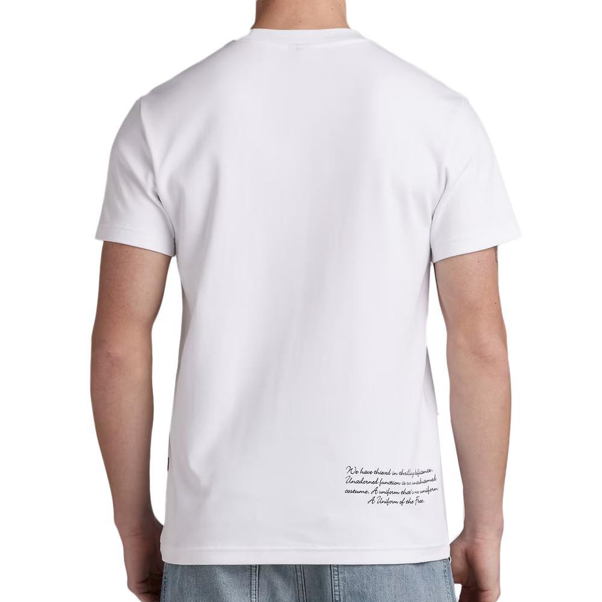 Voir la diapositive 2 : G-Star Raw T-shirt Blanc Homme G-Star Raw D23897