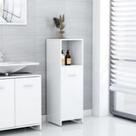 VIDAXL Armoire de salle de bain Blanc brillant 30x30x95 cm