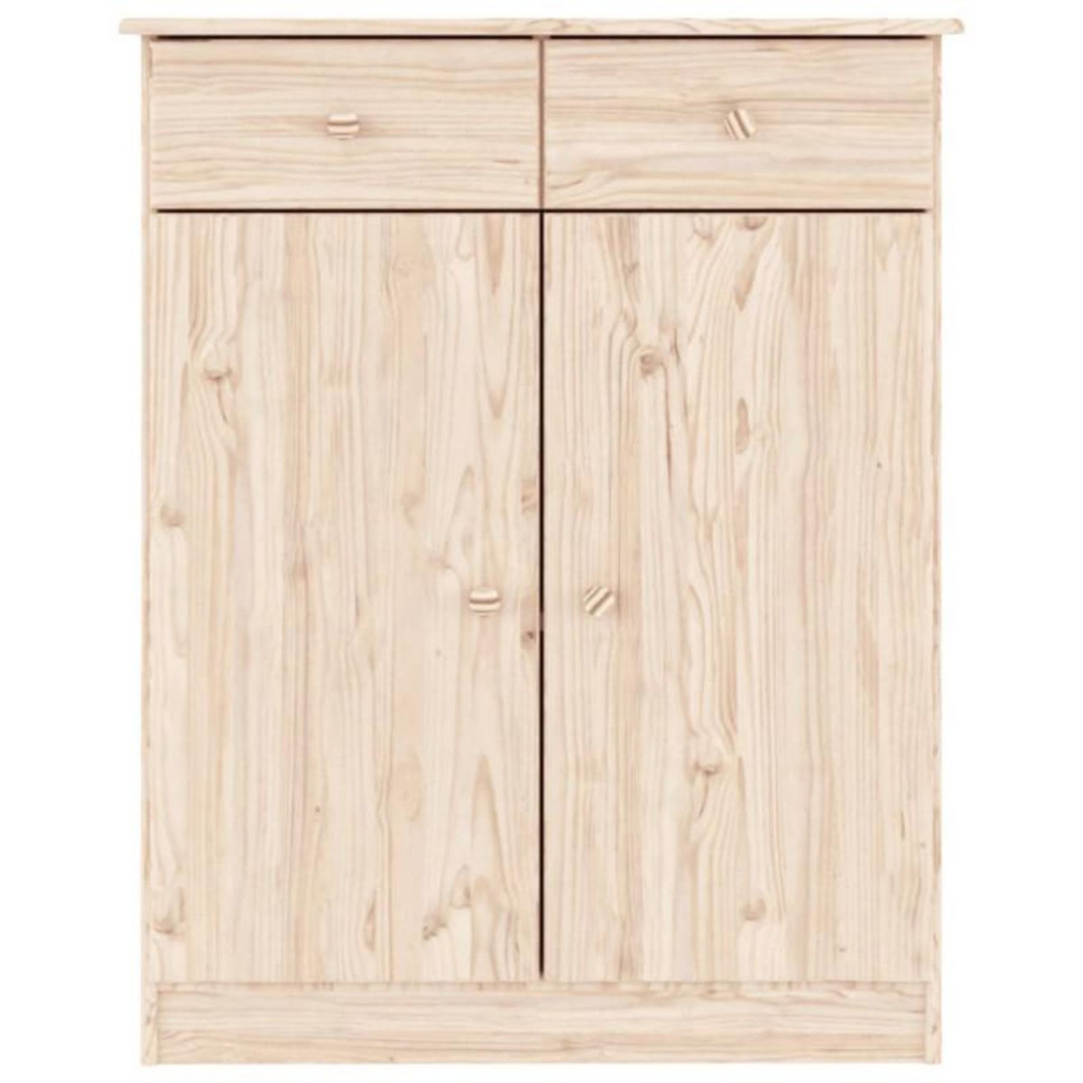 VIDAXL Armoire à chaussures ALTA 77x35x96 cm bois massif de pin