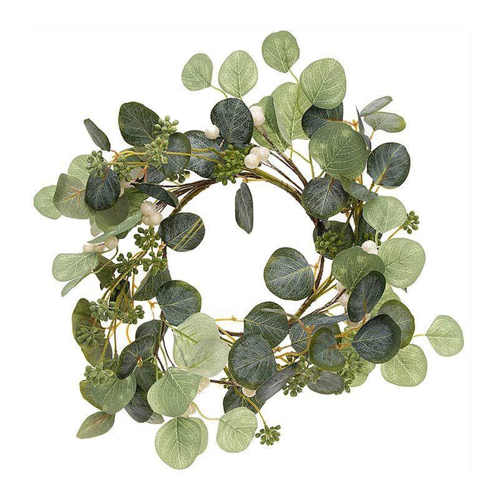 RICO DESIGN Couronne de baies blanches Ø 17 cm