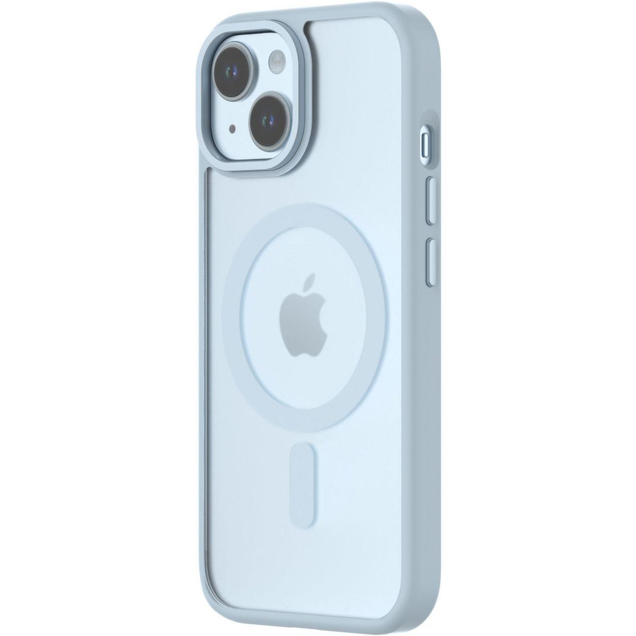 Qdos Coque bumper Iphone 15 Hybrid soft SNAP MagSafe blleu