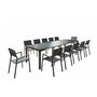 Voir la diapositive 1 : CONCEPT USINE Console extensible et 12 chaises en aluminium OLHAO
