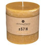 Voir la diapositive 2 : COMPTOIR DE LA BOUGIE Bougie Cylindrique  Rustic  10cm Jaune