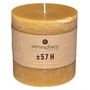Voir la diapositive 2 : COMPTOIR DE LA BOUGIE Bougie Cylindrique  Rustic  10cm Jaune