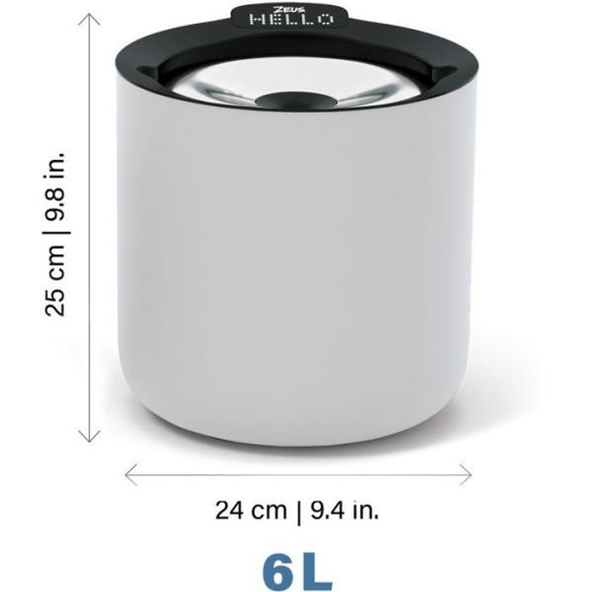 Voir la diapositive 4 : ZEUS Fontaine a eau connectée pour chiens - ZEUS - Oasis Plus - Capacité 6 L - Purification UVC - Wi-Fi