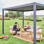 Voir la diapositive 2 : SWEEEK Pergola bioclimatique aluminium lames orientables 4x3m Triomphe