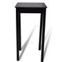 Voir la diapositive 4 : VIDAXL Set de 1 table de bar et 2 tabourets noir