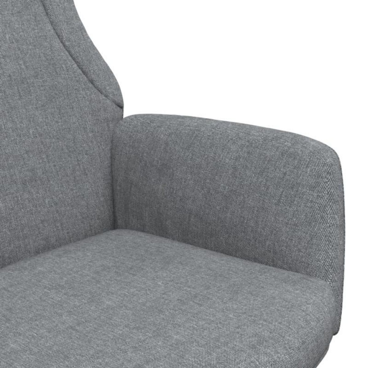 VIDAXL Chaise de relaxation Gris clair Tissu
