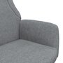 Voir la diapositive 6 : VIDAXL Chaise de relaxation Gris clair Tissu