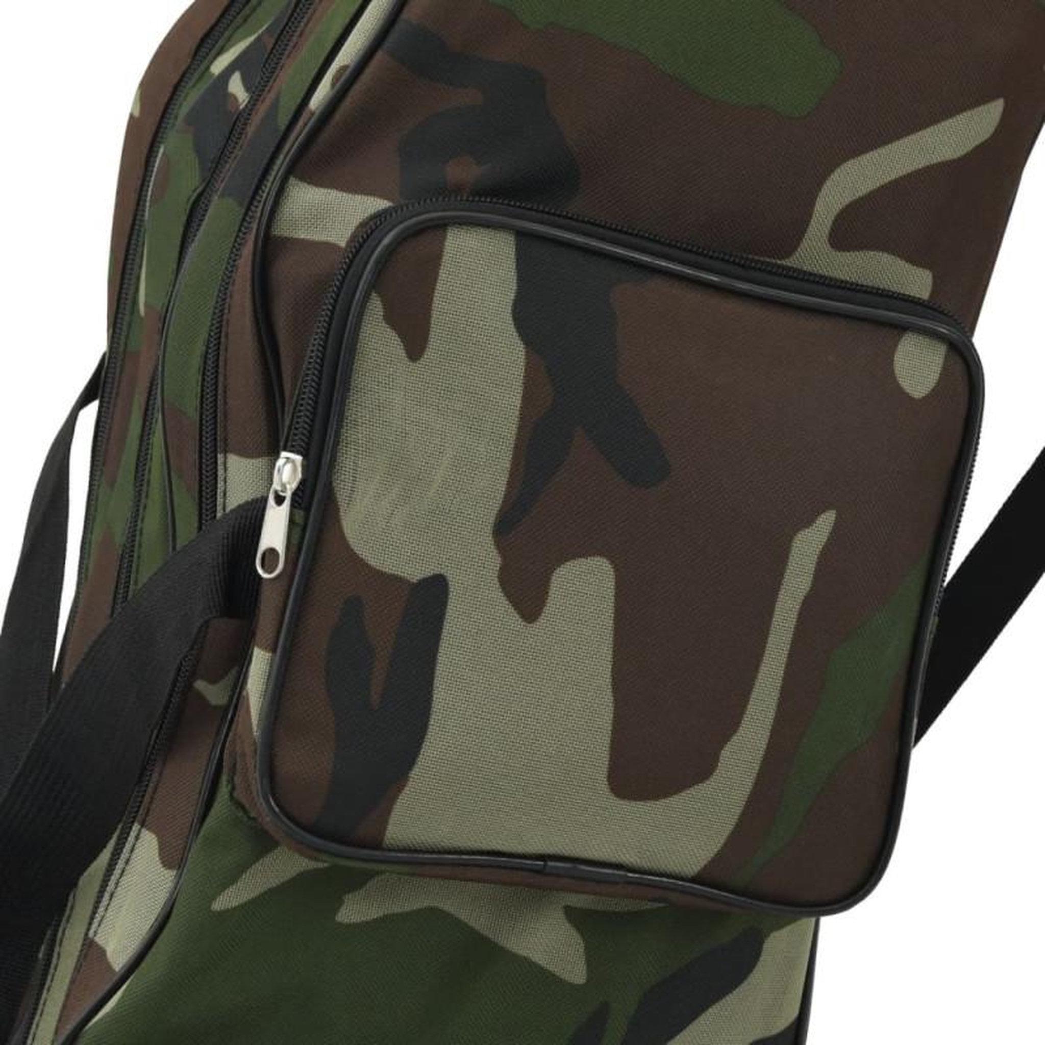Voir la diapositive 4 : VIDAXL Sac de canne à pêche vert camouflage 160 cm tissu oxford