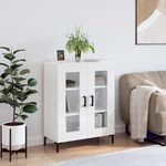 VIDAXL Buffet Blanc brillant 69,5x34x90 cm Bois d'ingenierie