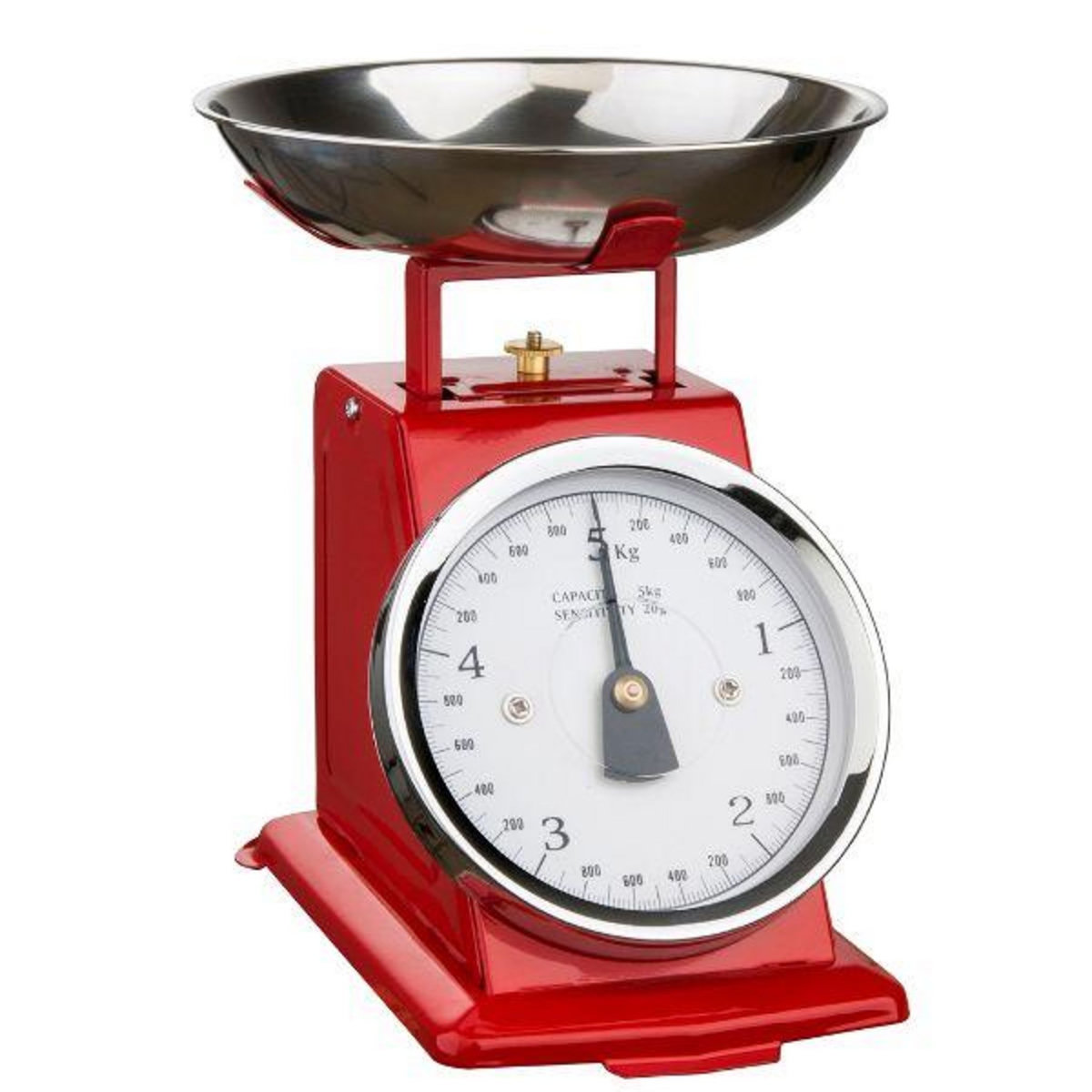 Ogo Balance de cuisine mécanique 5kg- 20g rouge - 7915011