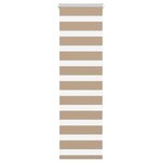 VIDAXL Store zebre marron sable largeur du tissu 40,9 cm polyester