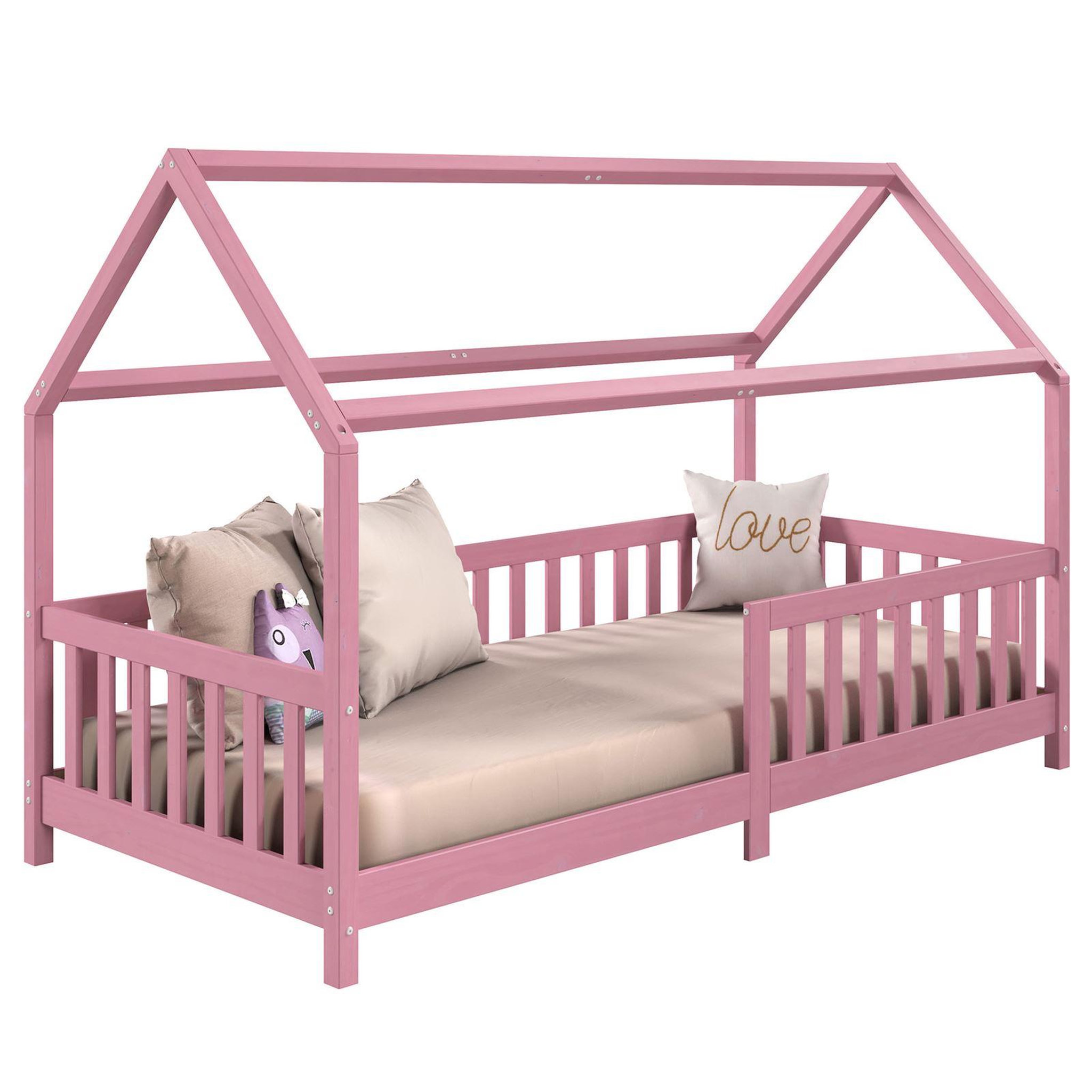 Voir la diapositive 1 : IDIMEX Lit cabane nina 90 x 190 cm, en pin massif