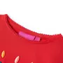 VIDAXL T-shirt enfants a manches longues rouge 128