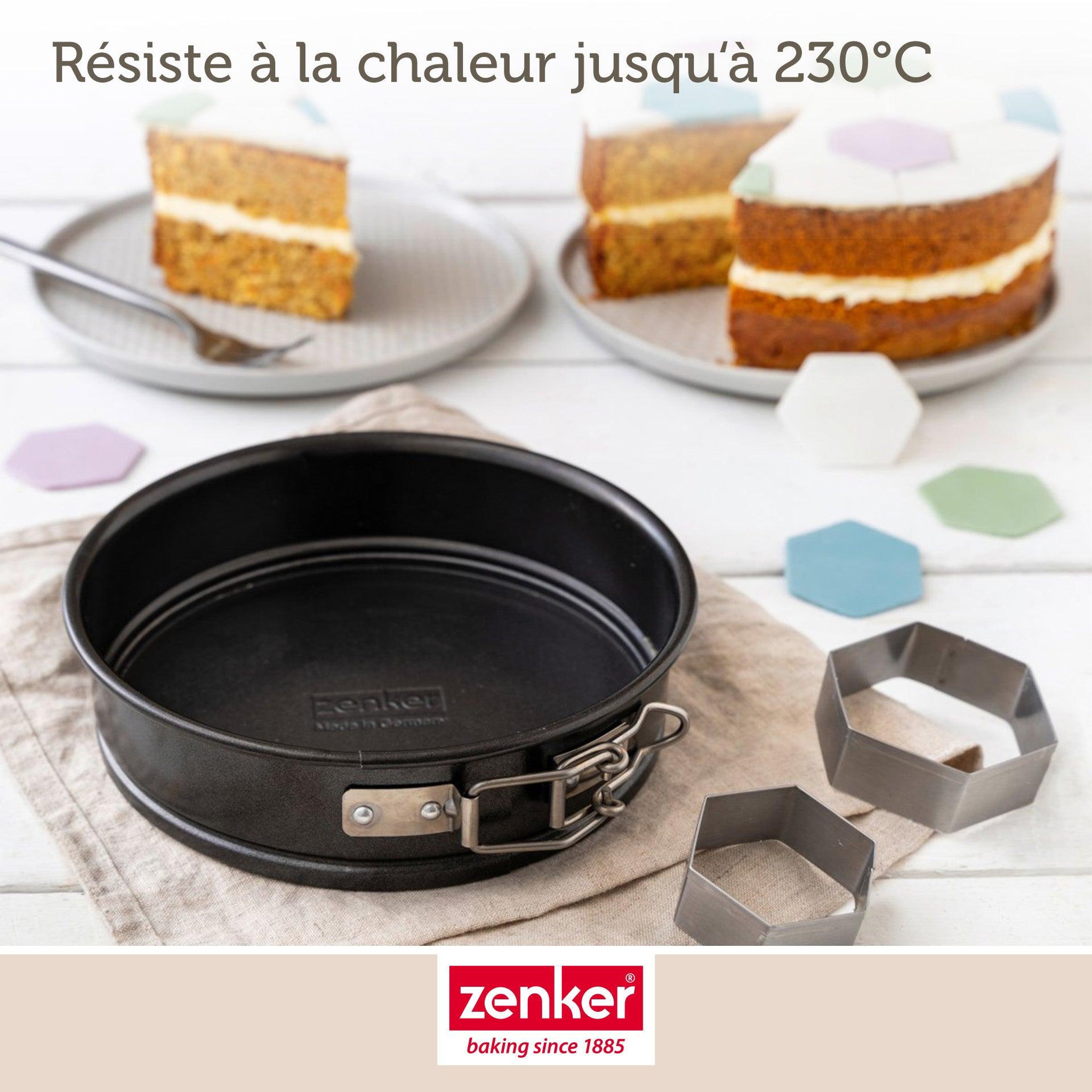 Voir la diapositive 6 : ZENKER Lot de 2 moules à manqué à charnière 16 cm zenker spécial mini
