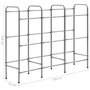 Voir la diapositive 6 : VIDAXL Etagere de rangement pour 9 caisses Argente 145x33x116 cm Acier