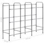 Voir la diapositive 6 : VIDAXL Etagere de rangement pour 9 caisses Argente 145x33x116 cm Acier
