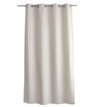 TOILINUX Rideau aspect chenillé - 140 x 240 cm - Ecru