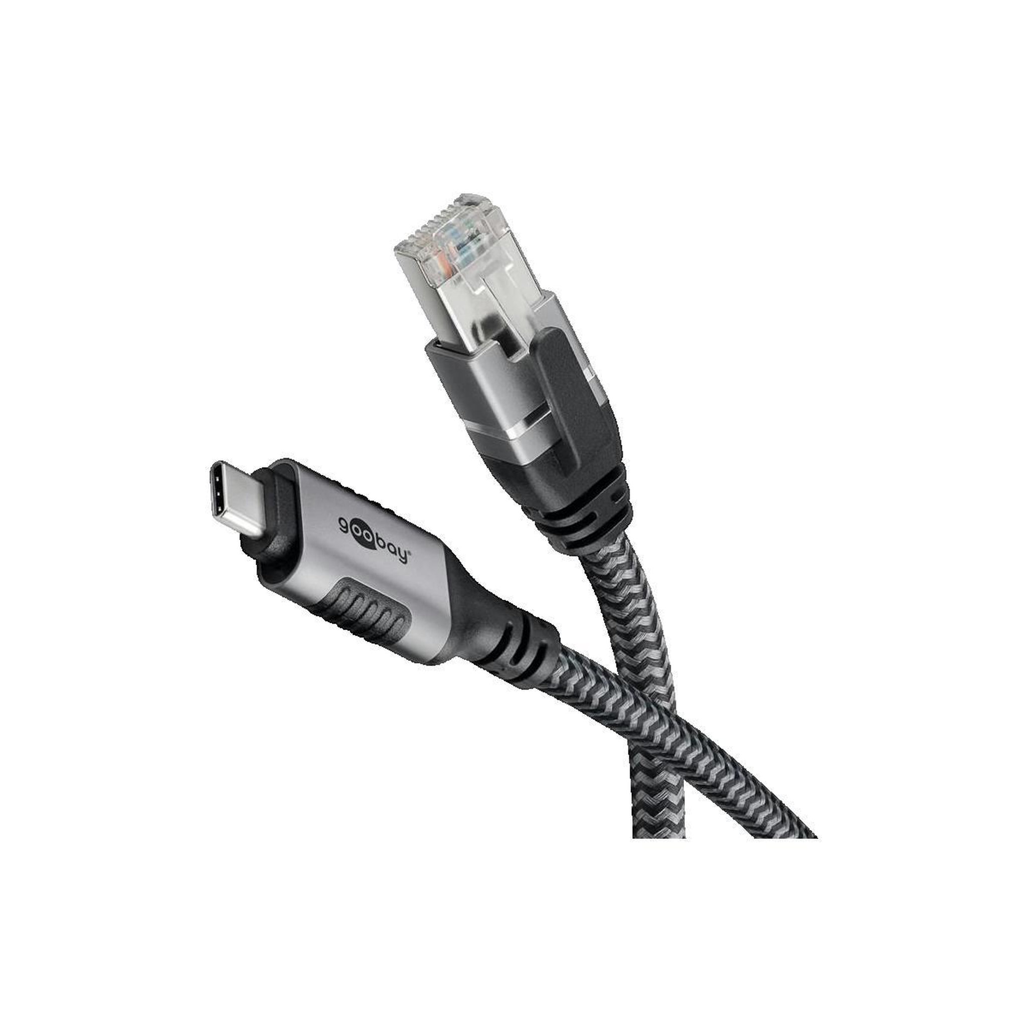 Voir la diapositive 2 : GOOBAY Câble Ethernet Goobay 3 m USB-C