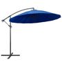 Voir la diapositive 1 : VIDAXL Parasol suspendu avec poteau bleu 3 m