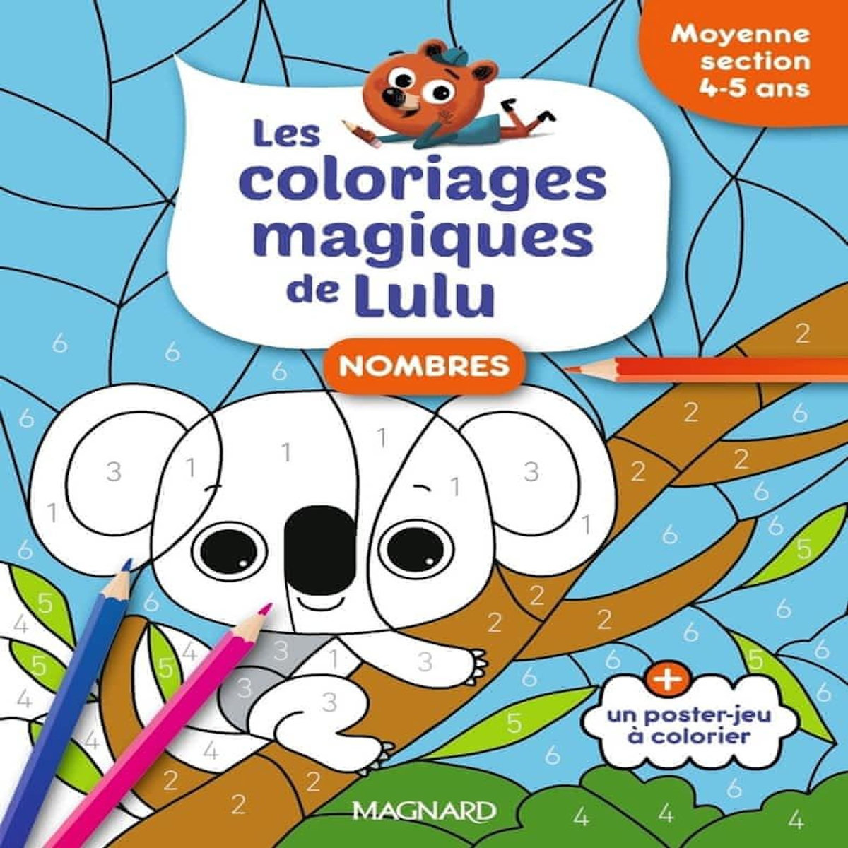 NOMBRES MOYENNE SECTION. + UN POSTER-JEU A COLORIER, Forny Emilie