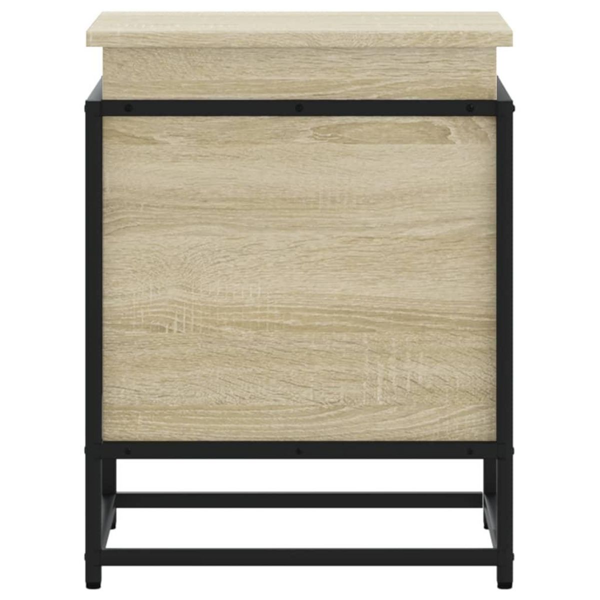 VIDAXL Boîte de rangement avec couvercle chene sonoma bois ingenierie