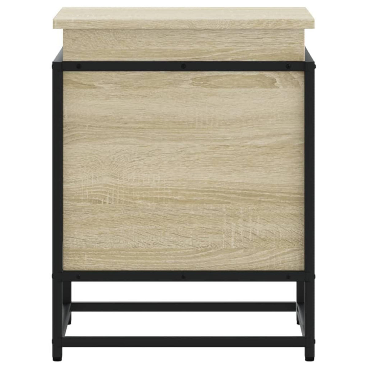 VIDAXL Boîte de rangement avec couvercle chene sonoma bois ingenierie