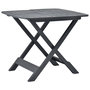 Voir la diapositive 1 : VIDAXL Table pliable de jardin Anthracite 79x72x70 cm Plastique