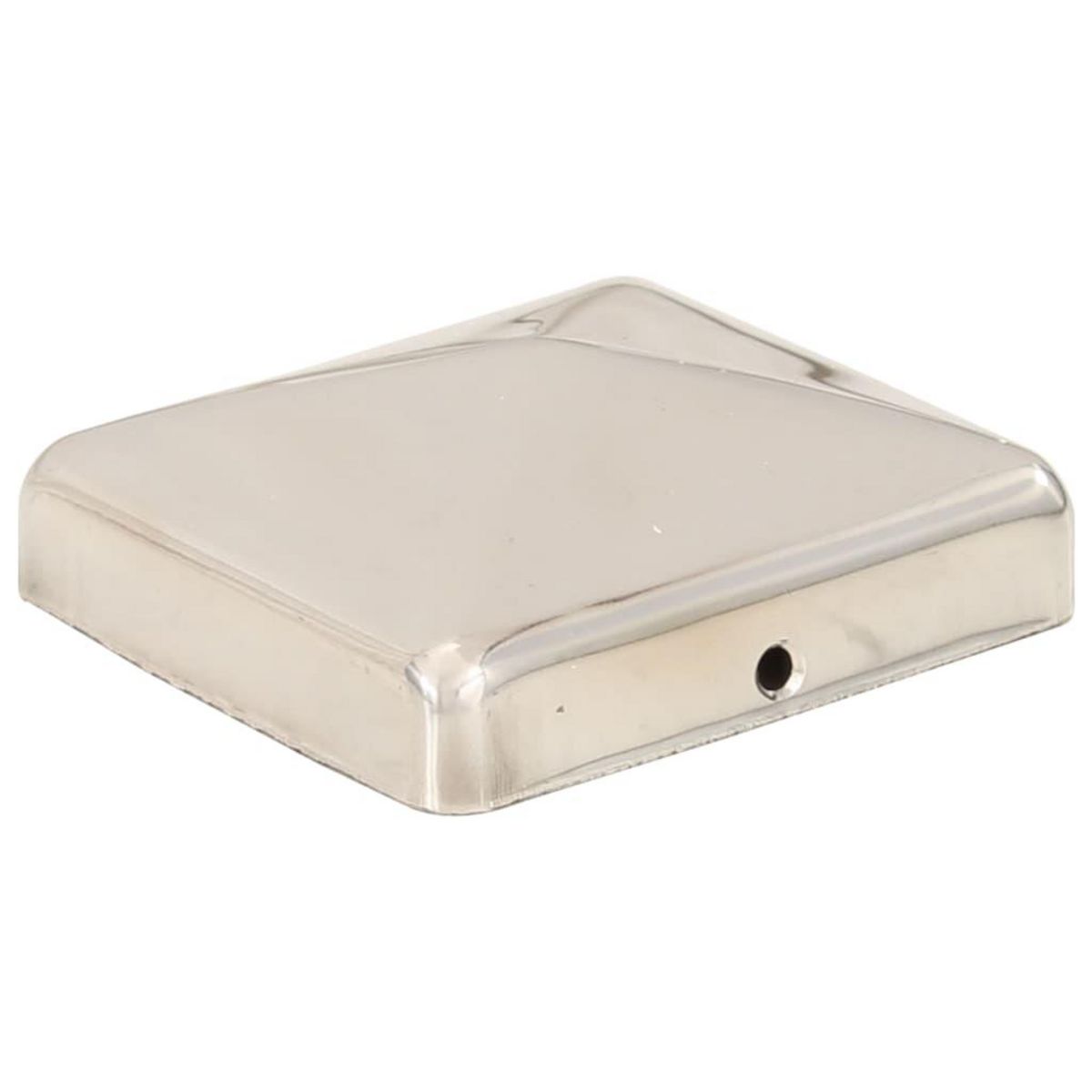 VIDAXL Bouchons de poteau de cloture pyramidaux 6 pcs Inox 71x71 mm