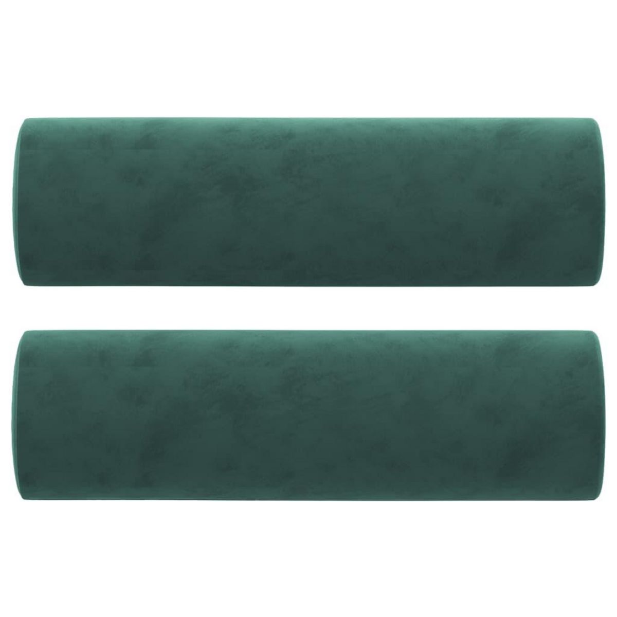VIDAXL Canape 2 places avec oreillers vert fonce 120 cm velours