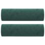 Voir la diapositive 5 : VIDAXL Canape 2 places avec oreillers vert fonce 120 cm velours