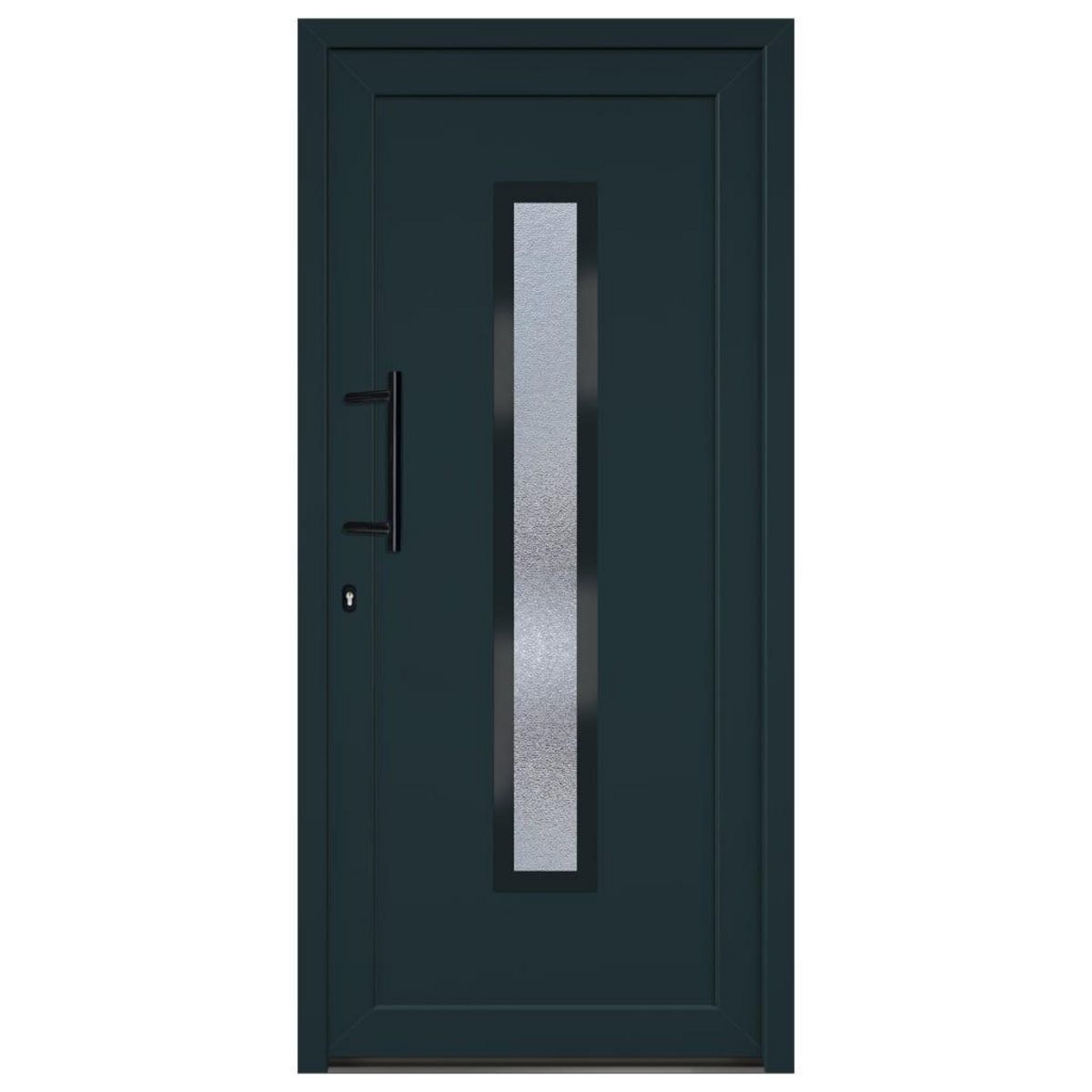 VIDAXL Porte d'entree anthracite 98x208 cm PVC