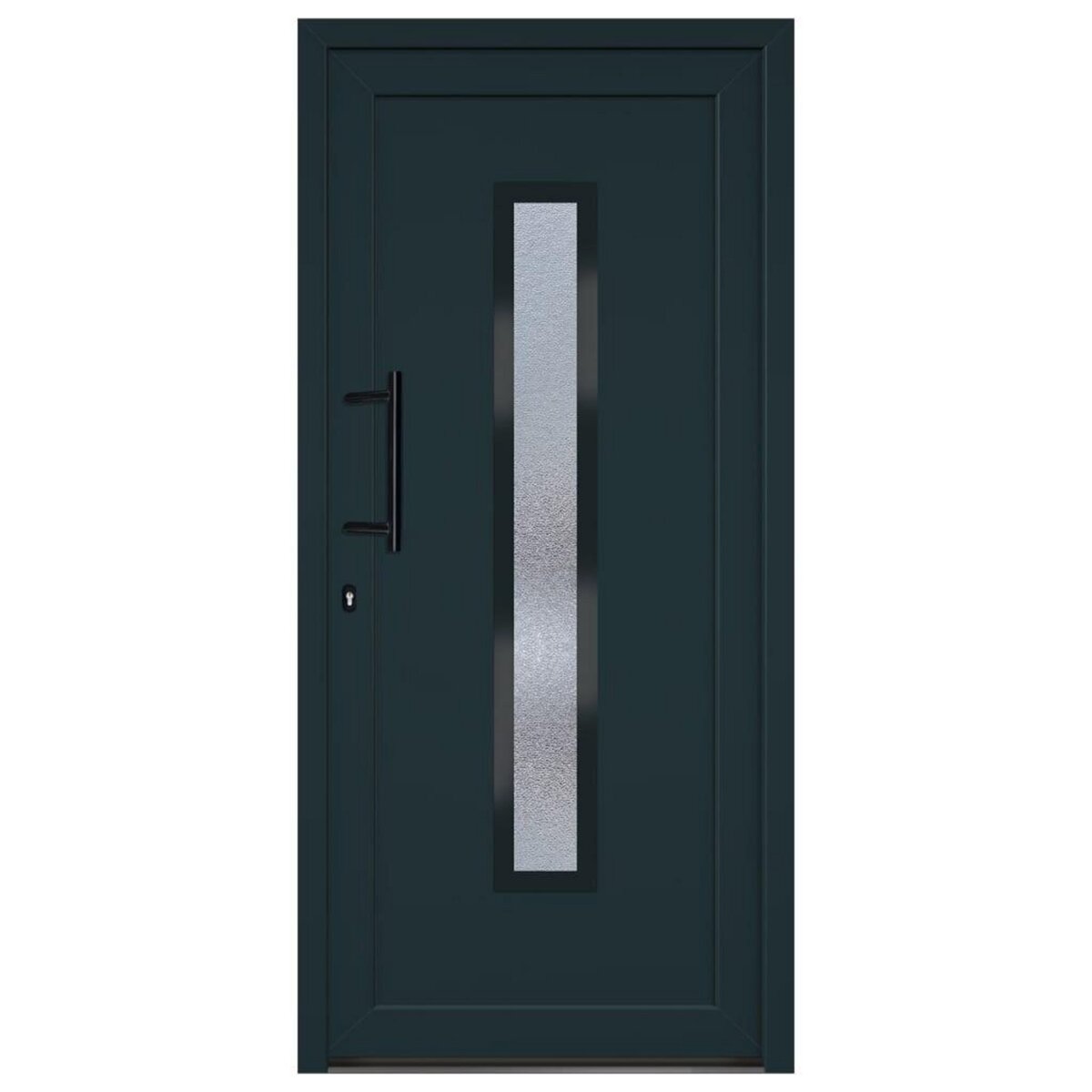VIDAXL Porte d'entree anthracite 98x208 cm PVC