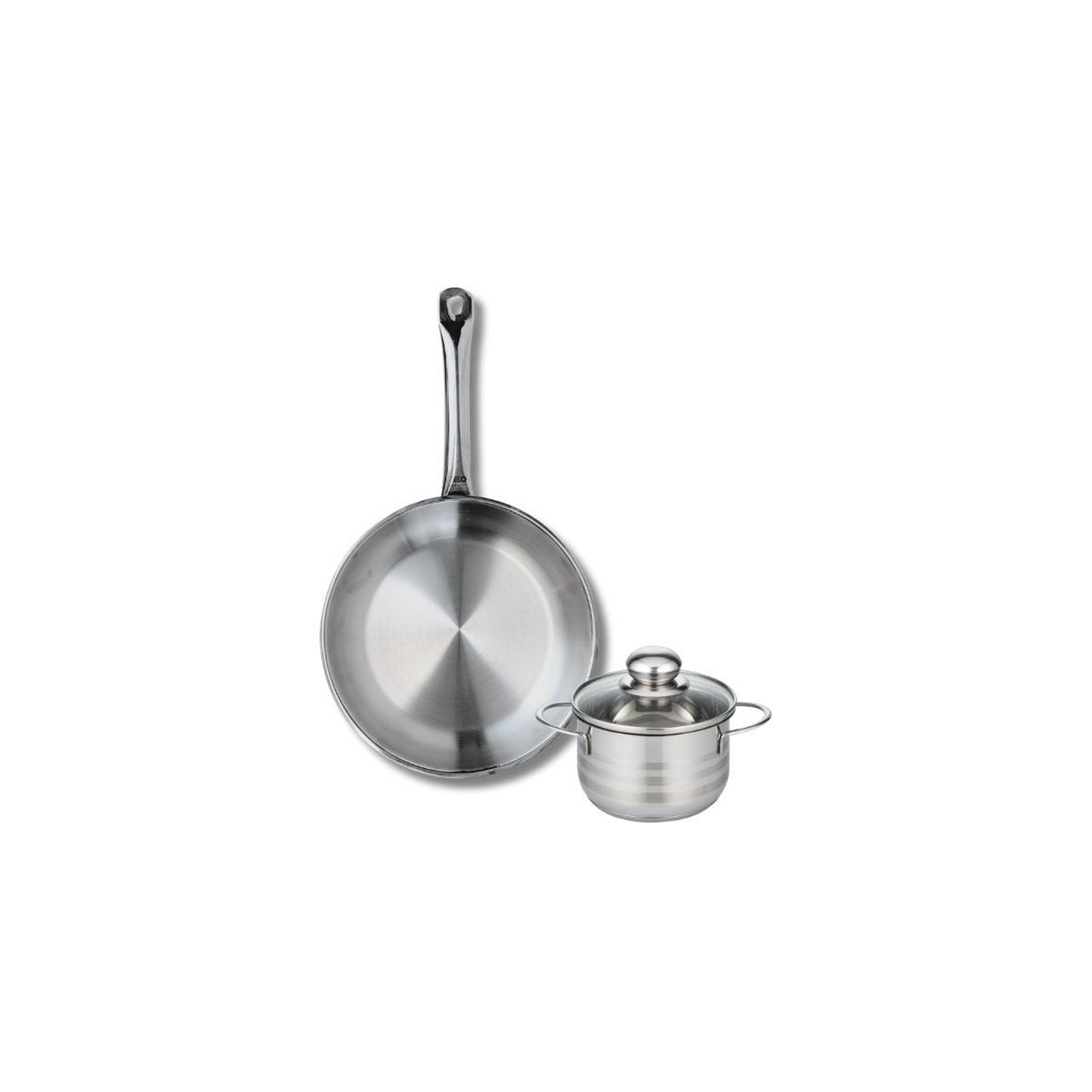 ELO Ensemble de 1 poêle de cuisson 24 cm et 1 faitout 12 cm elo profi brillant