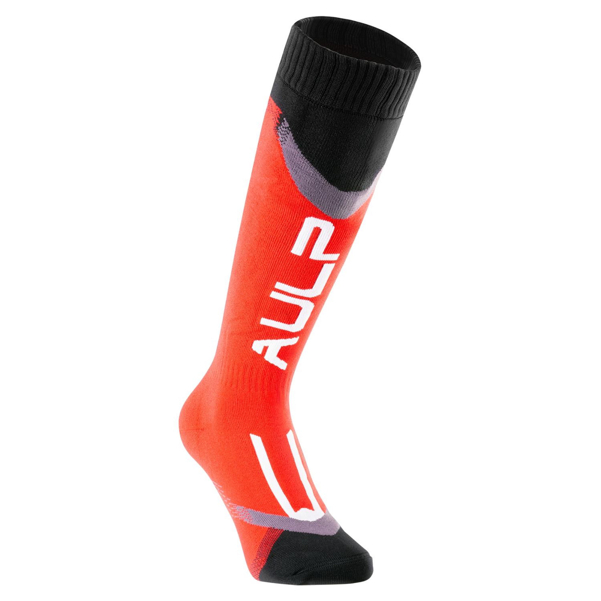 Voir la diapositive 3 : AULP Chaussettes de ski aulp access red