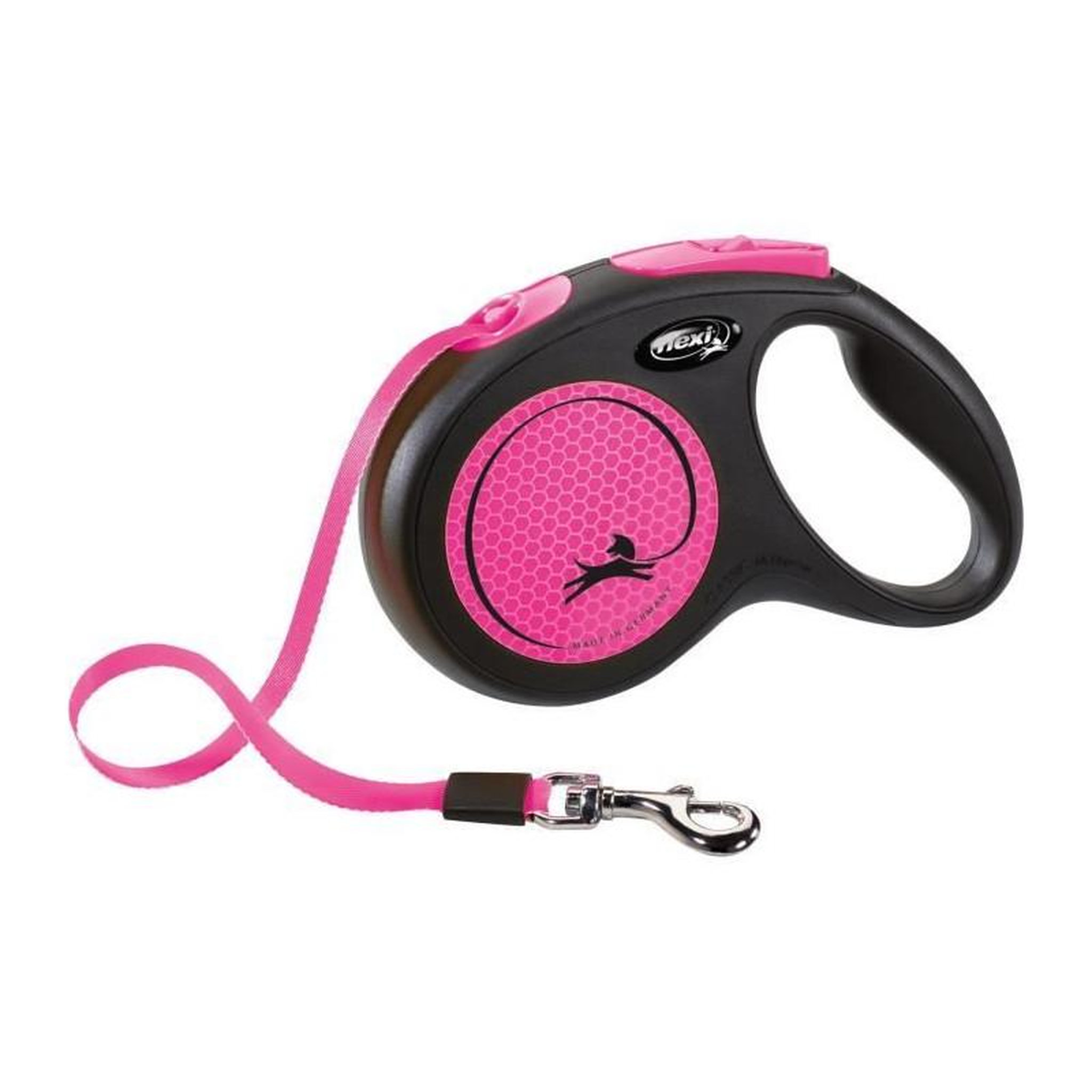 Trixie Laisse sangle - TRIXIE - 209326 - flexi New NEON - 5 m - Rose fluo