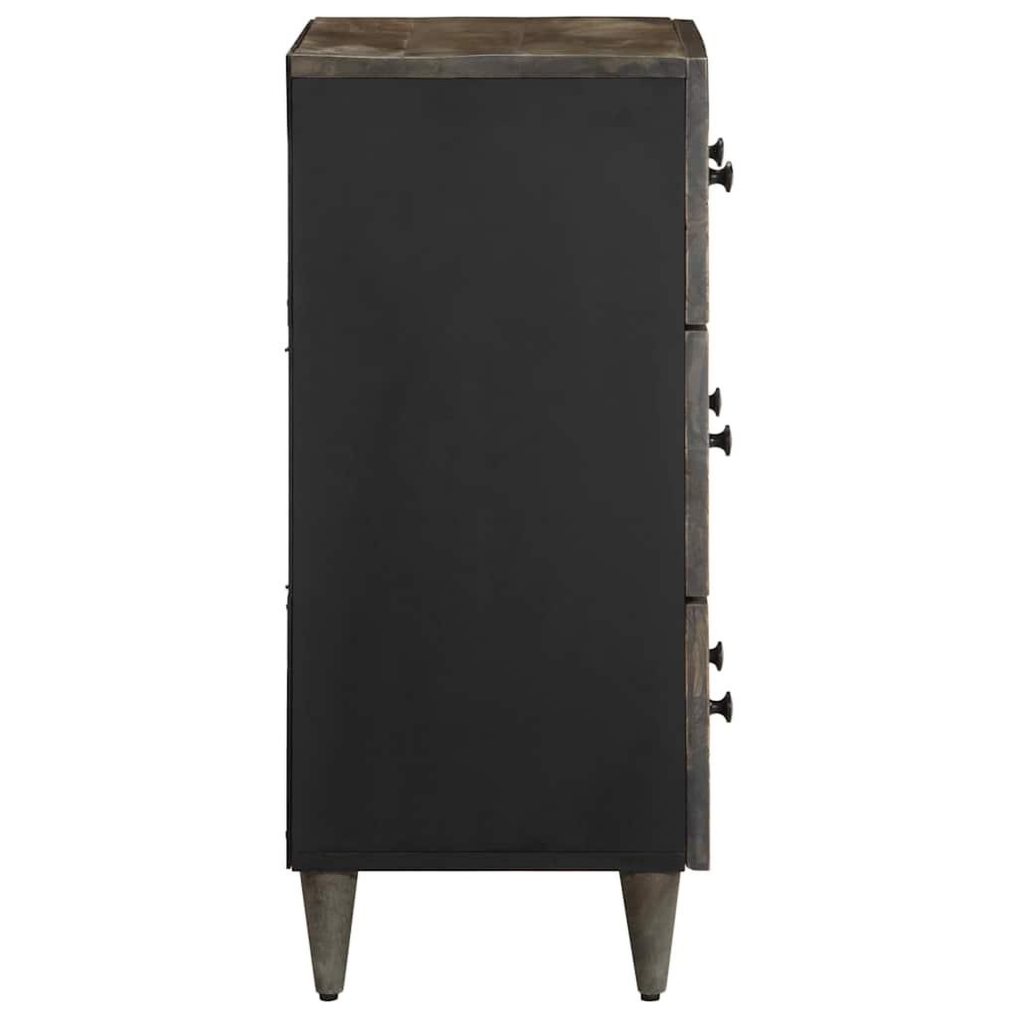Voir la diapositive 5 : VIDAXL Buffets 2 pcs gris clair 60x33,5x75 cm bois de manguier massif