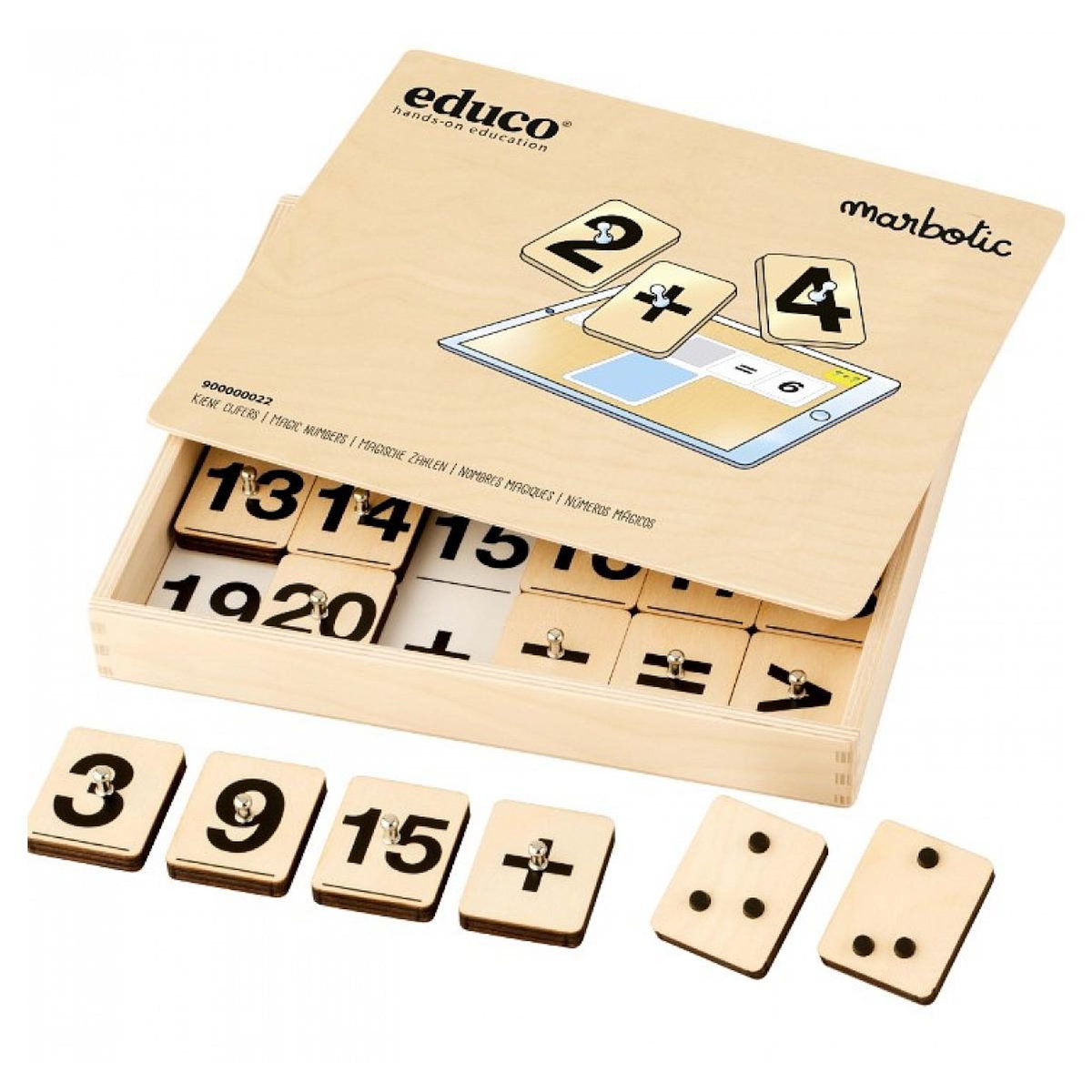 EDUCO Nombres magiques - en bois - jeu Montessori