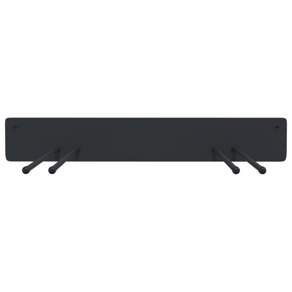 VIDAXL Supports muraux pour outils de jardin 4 pcs noir acier