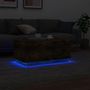 Voir la diapositive 5 : VIDAXL Table basse avec lumieres LED chene fume 90x50x40 cm