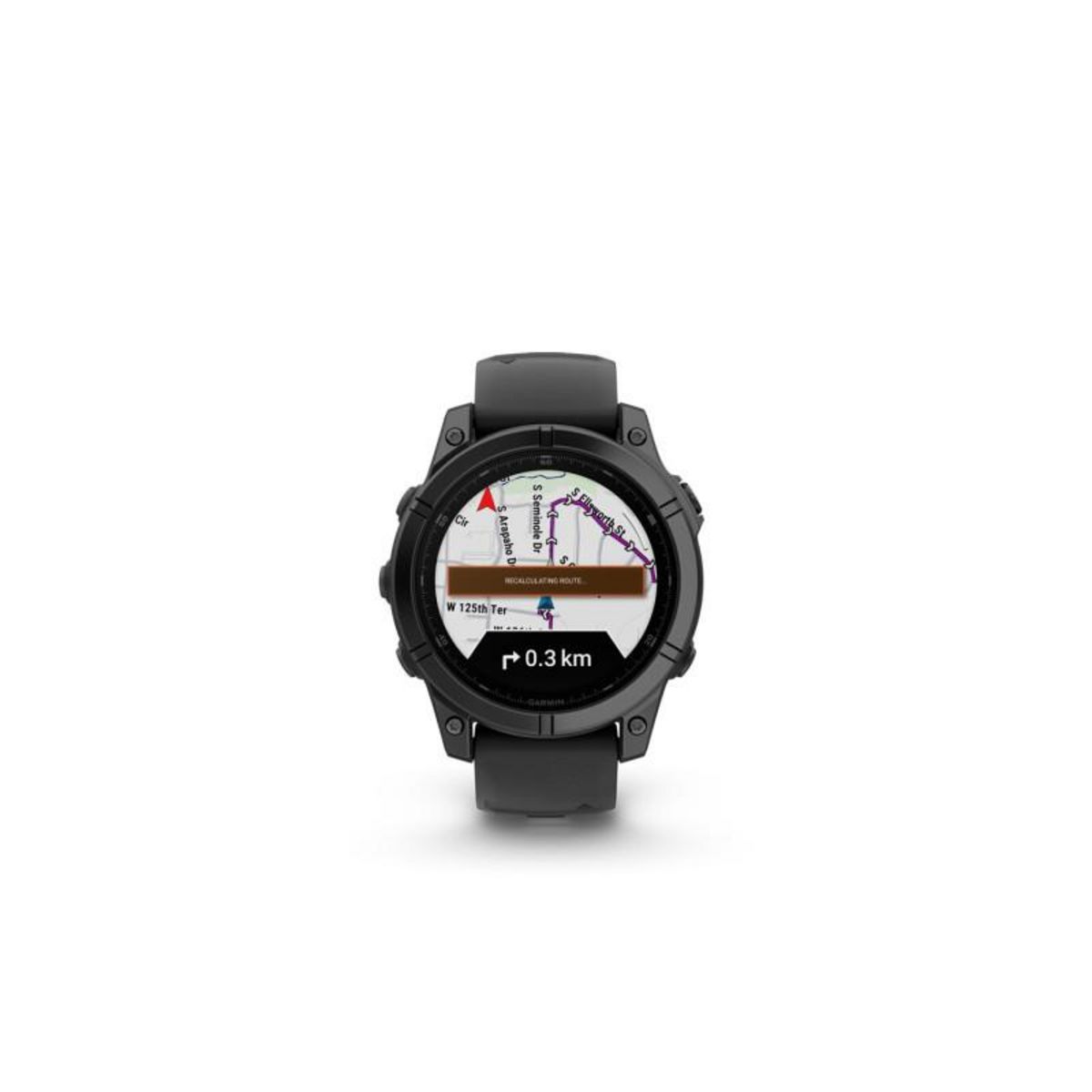 GARMIN Montre connectée Garmin fenix E AMOLED 47mm Acier Gray avec bracelet noir